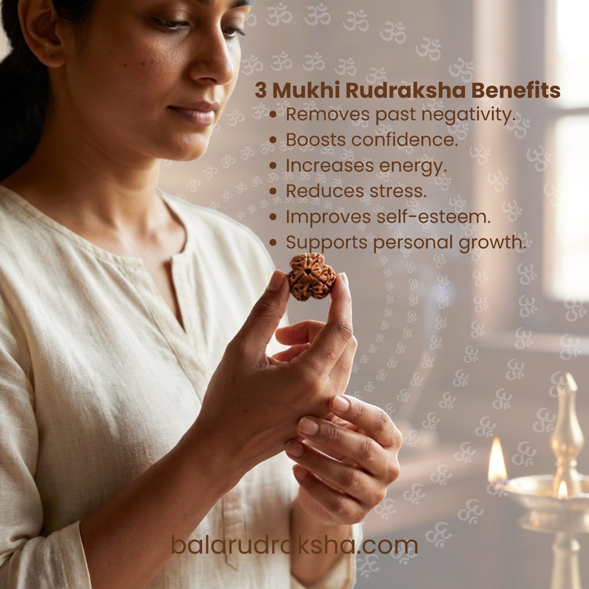 3 Mukhi Rudraksha - Image 2