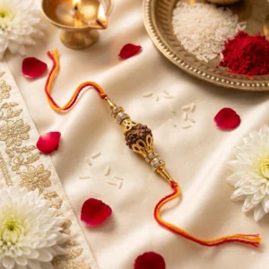 Mahadev Original 5 Mukhi Nepali Rudraksha Rakhi