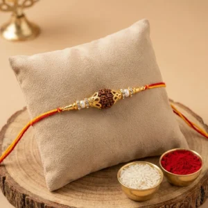 Mahadev Original 5 Mukhi Nepali Rudraksha Rakhi