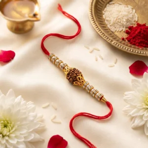 Rudra Original 5 Mukhi Nepali Rudraksha Rakhi