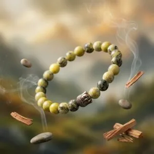 Serpentine Stone Beaded Bracelet